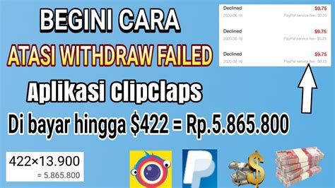 Cara Withdraw Clipclaps Ke Dana